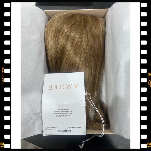 Amore "Stevie” 17.50 inch long Synthetic Wig by Amore / Spring Honey - Picture 11 of 14